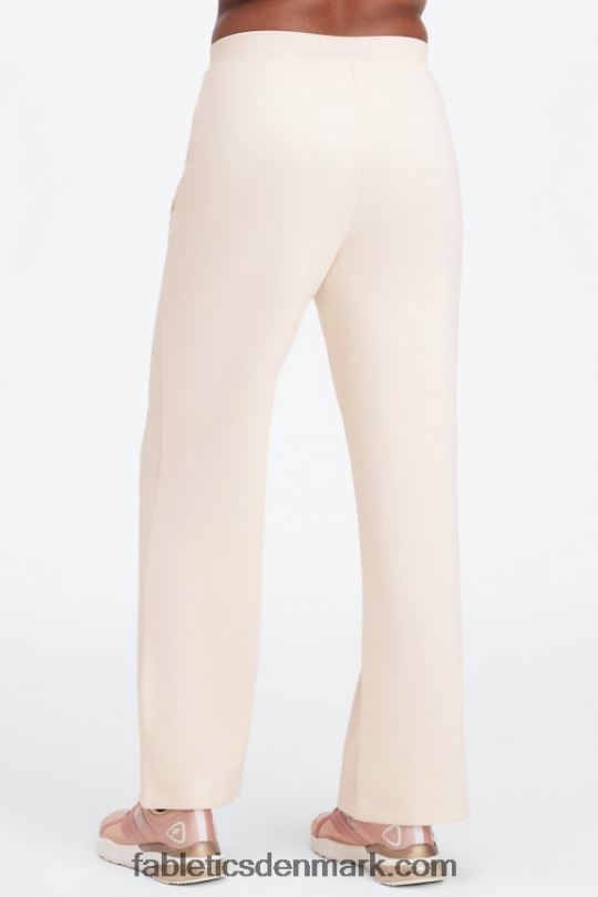 Fabletics Kvinder Plys interlock bukser med brede ben PNX2T118 mursten/multi