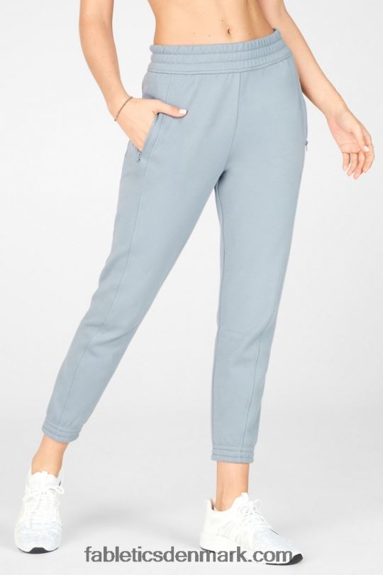 Fabletics Kvinder amelia slim sweatpants ii PNX2T203 skifergrøn/citroncreme