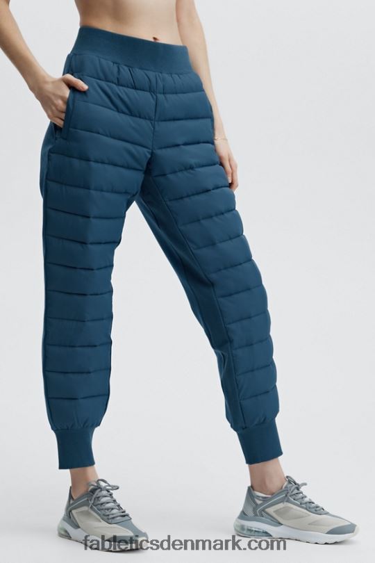Fabletics Kvinder aspen puffer jogger PNX2T161 myntegrå/olivenlund