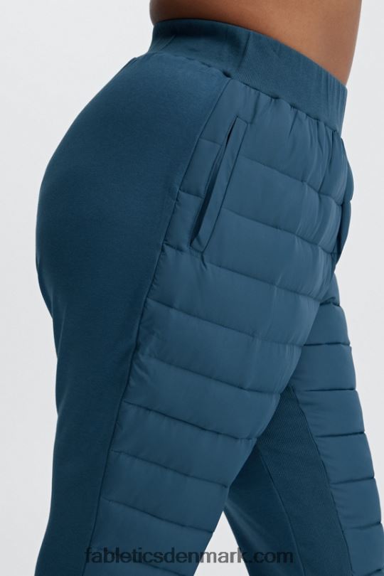 Fabletics Kvinder aspen puffer jogger PNX2T162 klassisk kirsebær/klassisk hvid