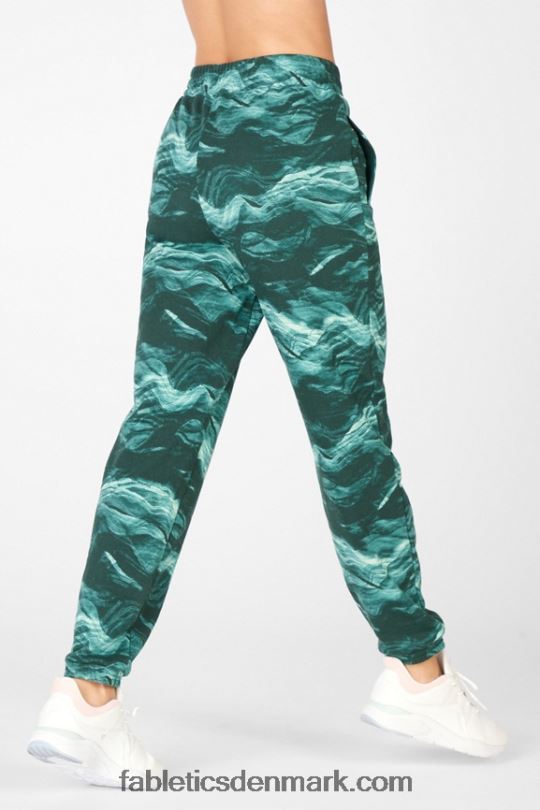 Fabletics Kvinder cloe slim sweatpants PNX2T207 sort/bølget gepard