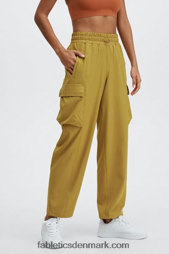 Fabletics Kvinder eleanor cargo træningsbukser PNX2T176 mineralgrå/jordbærrød