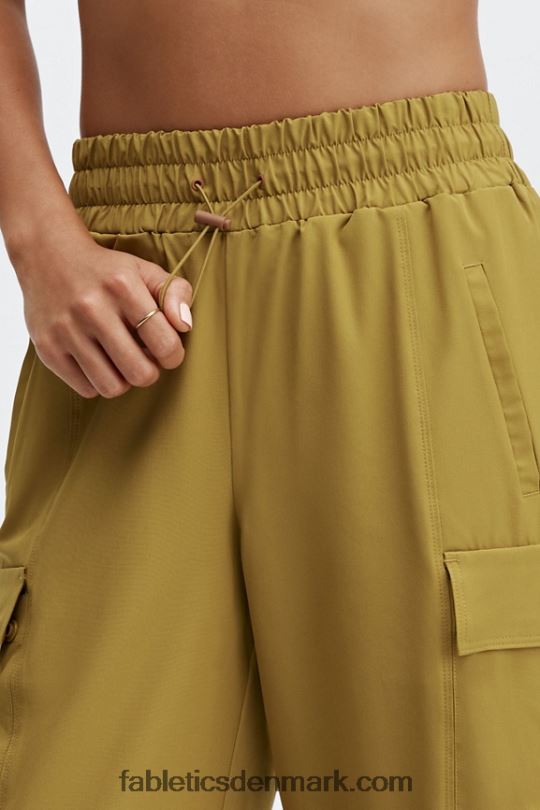 Fabletics Kvinder eleanor cargo træningsbukser PNX2T176 mineralgrå/jordbærrød