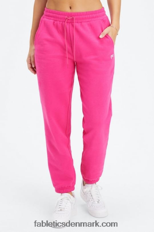 Fabletics Kvinder forever fleece go-to joggingbukser PNX2T68 fuchsia/pink rave