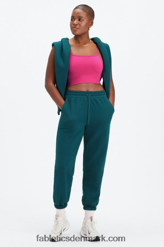Fabletics Kvinder forever fleece go-to joggingbukser PNX2T69 midnatsbølge/dyb flåde