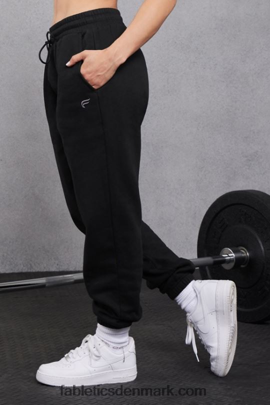 Fabletics Kvinder forever fleece go-to joggingbukser PNX2T71 sort/tin