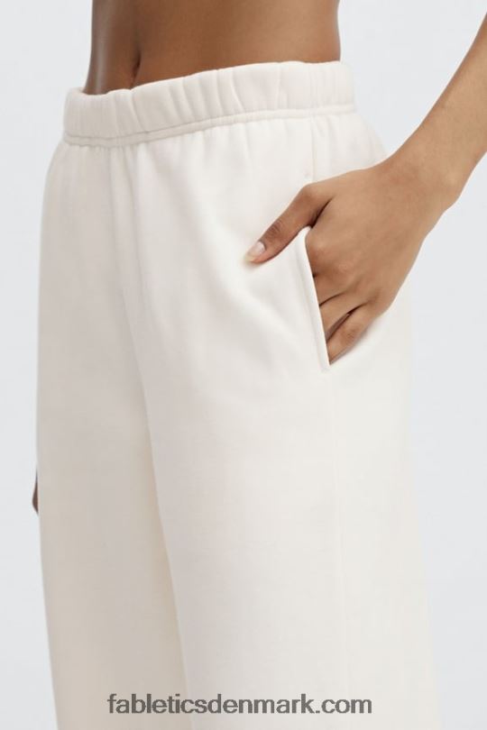Fabletics Kvinder gå til joggingbukser med brede ben PNX2T112 birketræ/ægte krikand/orange udbrud