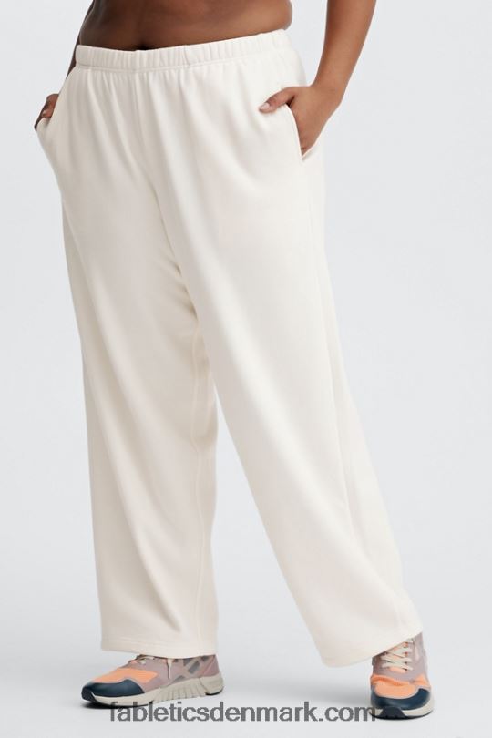 Fabletics Kvinder gå til joggingbukser med brede ben PNX2T113 birketræ/ægte krikand/orange udbrud