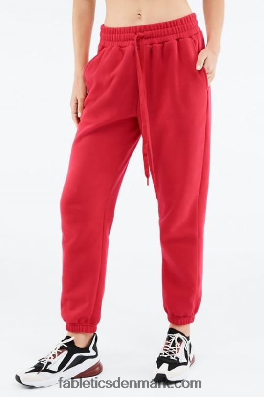 Fabletics Kvinder gå til klassiske joggingbukser PNX2T174 elektrisk rose/bølget gepard