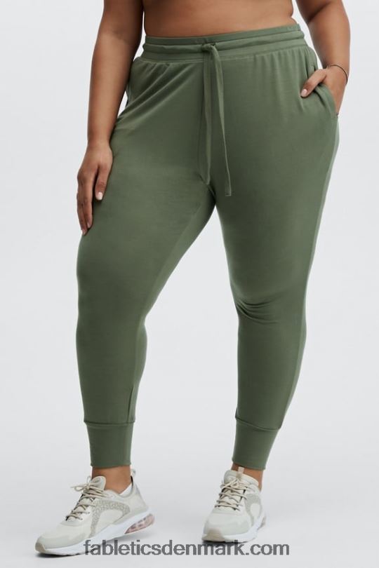 Fabletics Kvinder gå til konisk jogger PNX2T144 passion orange/klassisk hvid