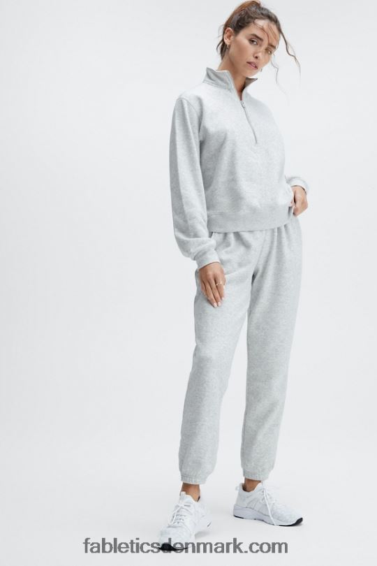 Fabletics Kvinder go-to slim joggingbukser PNX2T134 sort/reflekterende sølv