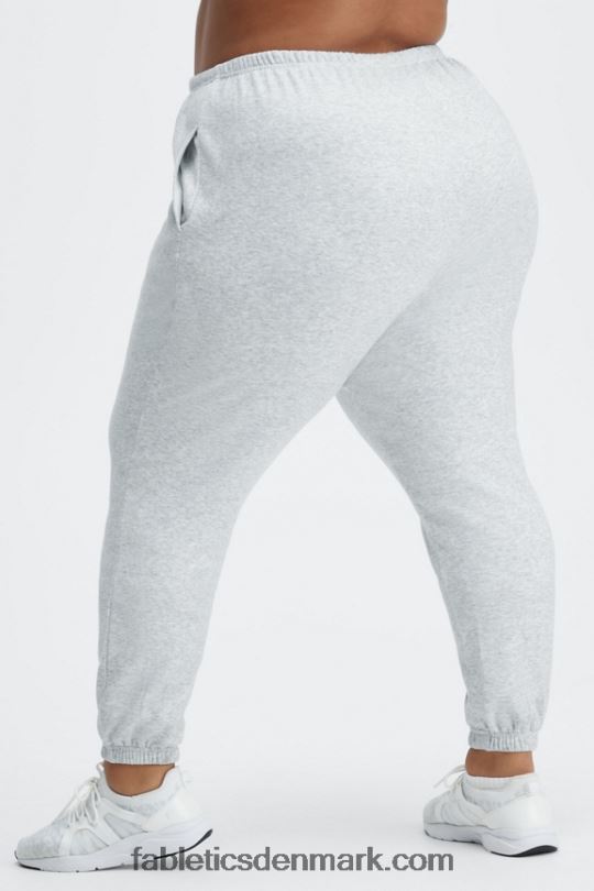 Fabletics Kvinder go-to slim joggingbukser PNX2T135 sort/reflekterende sølv