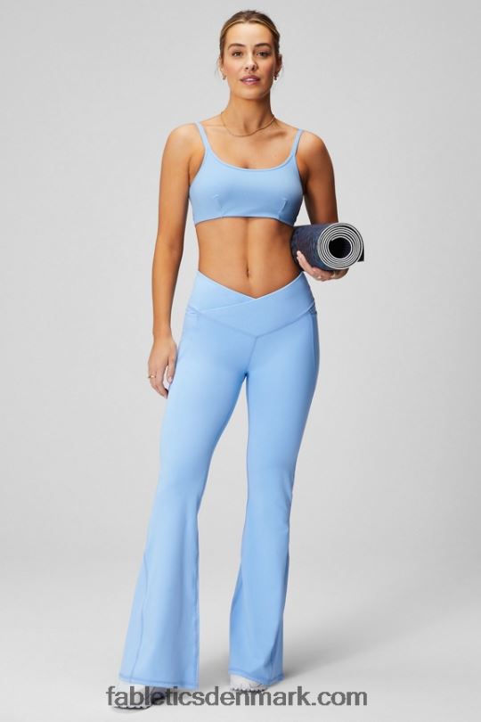 Fabletics Kvinder højtaljet crossover flare PNX2T44 sort/røget