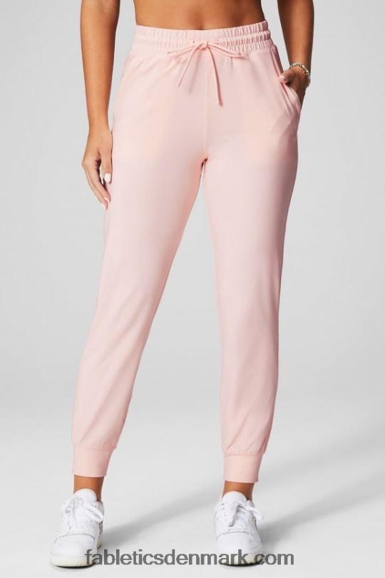 Fabletics Kvinder højtaljet performance jogger PNX2T36 lysegrå lyng/latte