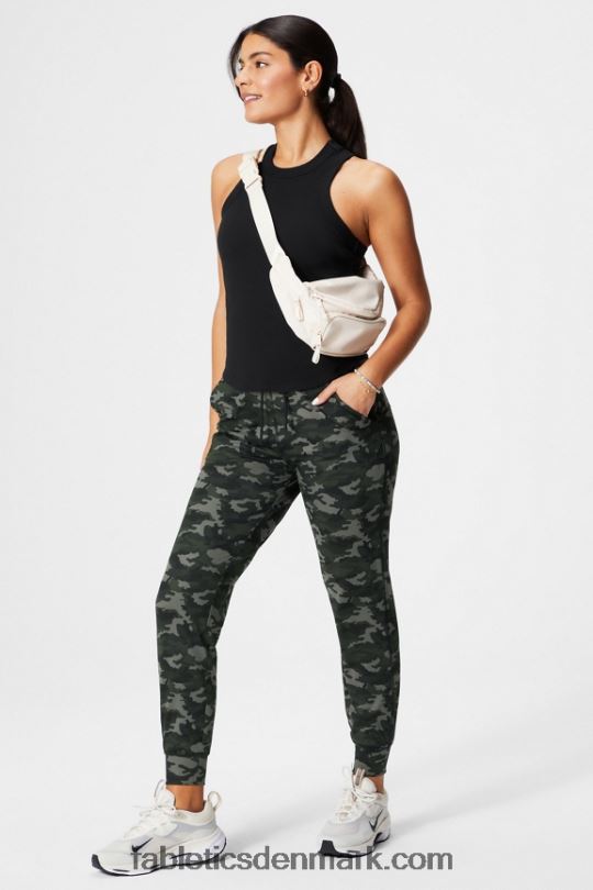 Fabletics Kvinder højtaljet performance jogger PNX2T38 kastanje/gaia/skal