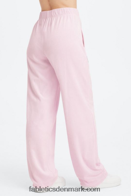 Fabletics Kvinder håndklæde frotté sweatpants med brede ben PNX2T136 pink escape store sommergalskab/reflekssølv