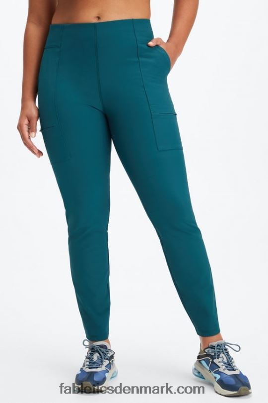 Fabletics Kvinder hybrid cargo bukser PNX2T116 surf blue/cherry burst