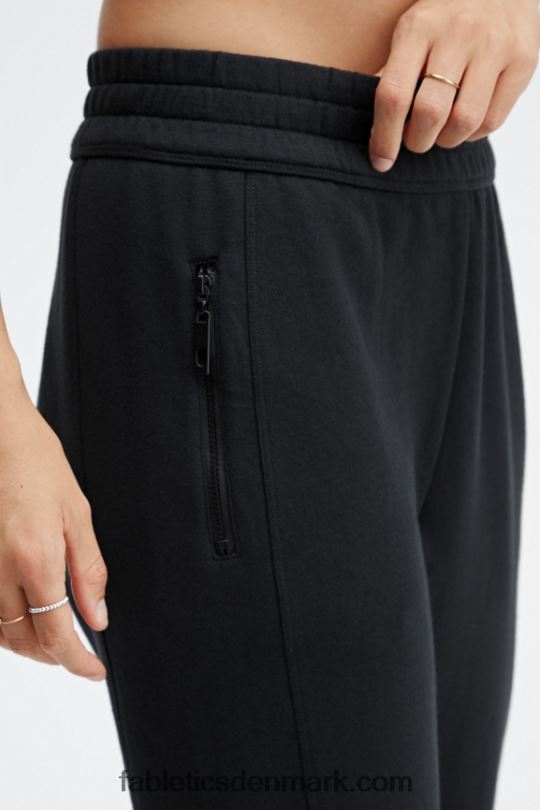 Fabletics Kvinder øko-bevidste slanke joggingbukser PNX2T57 sort/klassisk hvid