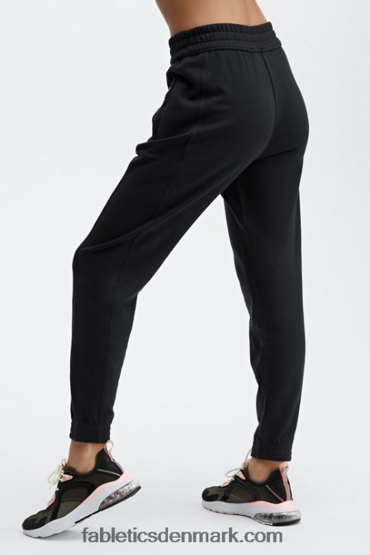 Fabletics Kvinder øko-bevidste slanke joggingbukser PNX2T57 sort/klassisk hvid