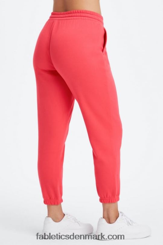 Fabletics Kvinder øko go-to klassisk sweatpants PNX2T91 sort/brændt okker bølget løve