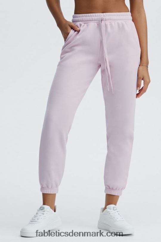 Fabletics Kvinder øko go-to klassisk sweatpants PNX2T94 sort/citron creme