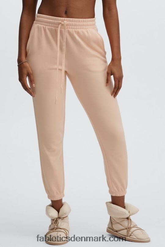 Fabletics Kvinder øko go-to klassisk sweatpants PNX2T95 sort/citron creme