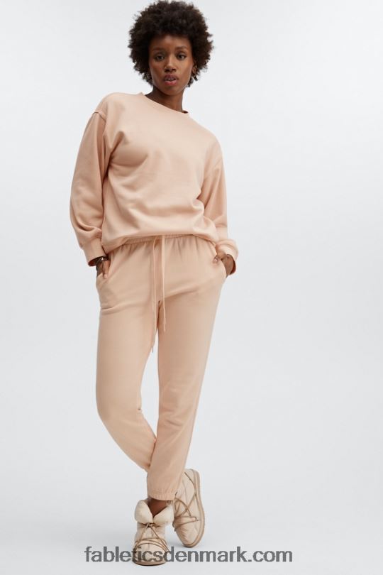 Fabletics Kvinder øko go-to klassisk sweatpants PNX2T95 sort/citron creme