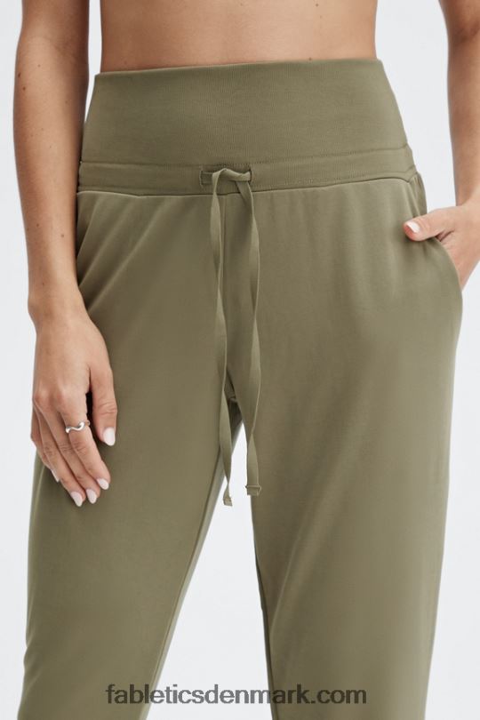 Fabletics Kvinder øko slank strikbuks med snoretræk PNX2T100 terrazzo/reflekterende logo