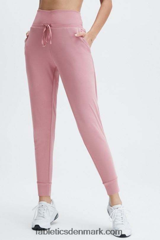Fabletics Kvinder øko slank strikbuks med snoretræk PNX2T101 dyb marineblå/reflekterende logo