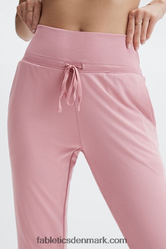 Fabletics Kvinder øko slank strikbuks med snoretræk PNX2T101 dyb marineblå/reflekterende logo