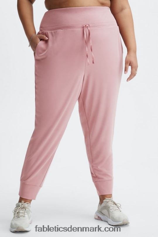 Fabletics Kvinder øko slank strikbuks med snoretræk PNX2T102 dyb marineblå/reflekterende logo