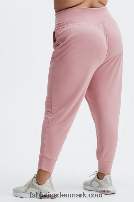 Fabletics Kvinder øko slank strikbuks med snoretræk PNX2T102 dyb marineblå/reflekterende logo