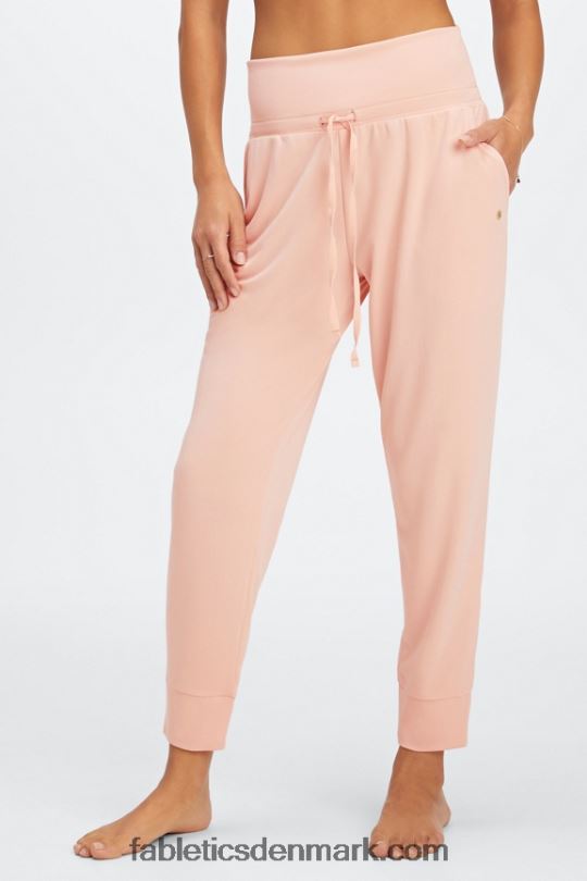 Fabletics Kvinder øko slank strikbuks med snoretræk PNX2T98 soft shell/reflekterende logo
