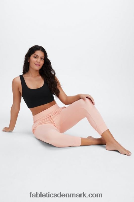 Fabletics Kvinder øko slank strikbuks med snoretræk PNX2T98 soft shell/reflekterende logo