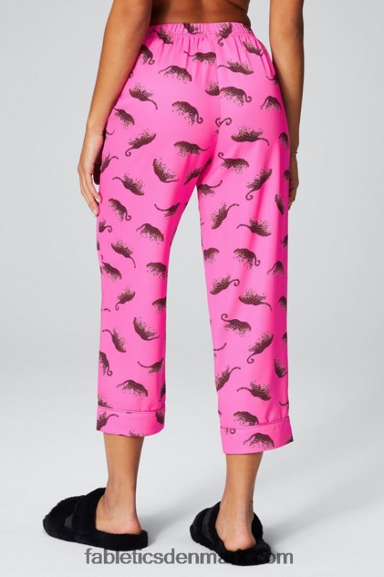Fabletics Kvinder økosatin crop pant PNX2T50 nedsmeltning/krystalbølge/reflekterende sølv