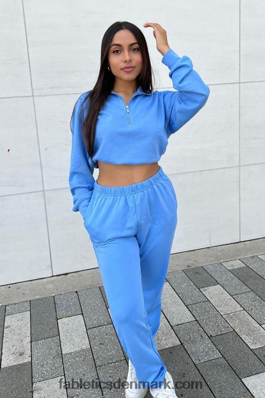 Fabletics Kvinder letvægts go-to slim joggingbukser PNX2T104 dyb kobolt/aloe
