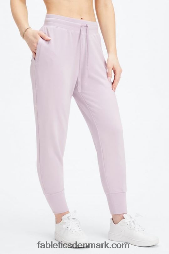 Fabletics Kvinder luksus frotté jogger 1 PNX2T15 jordbær rød/sort