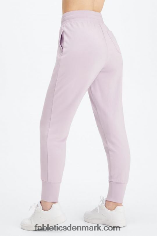 Fabletics Kvinder luksus frotté jogger 1 PNX2T15 jordbær rød/sort