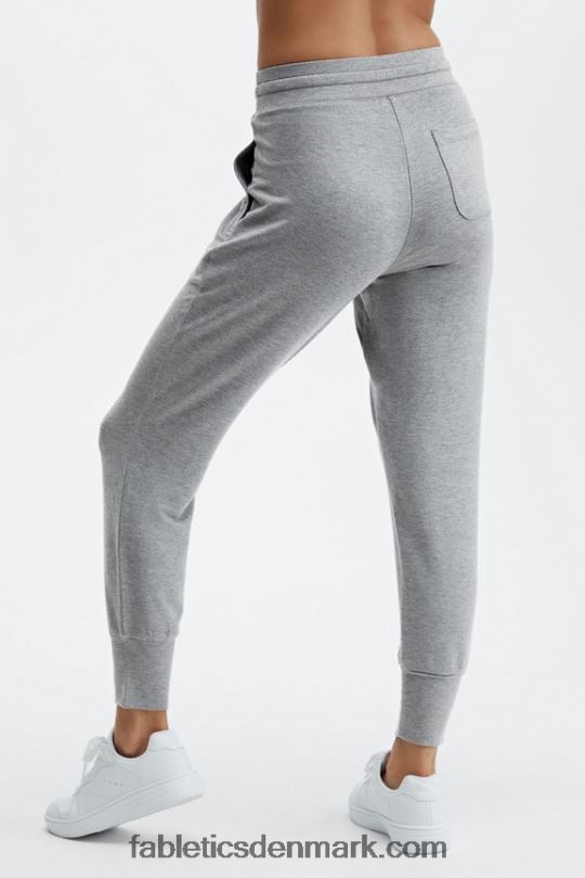 Fabletics Kvinder luksus frotté jogger 3 PNX2T22 sort/tin