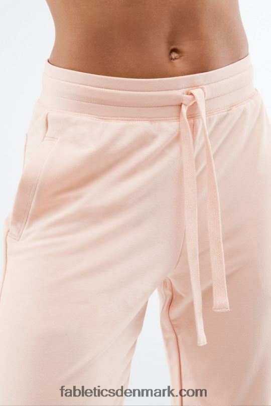 Fabletics Kvinder luksus frotté jogger 3 PNX2T25 vasket indigo/hvid