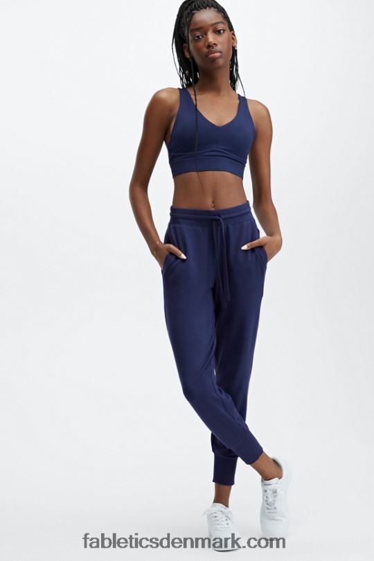 Fabletics Kvinder luksus frotté jogger 4 PNX2T28 klokke/jordbær