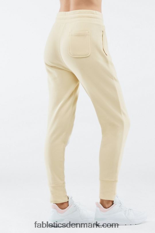 Fabletics Kvinder luksus frotté jogger 4 PNX2T29 mørk cyan/havre