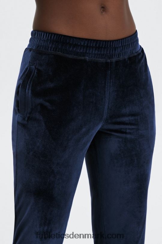Fabletics Kvinder luksus jogger i velour PNX2T147 periwinkle punch/græsgrøn