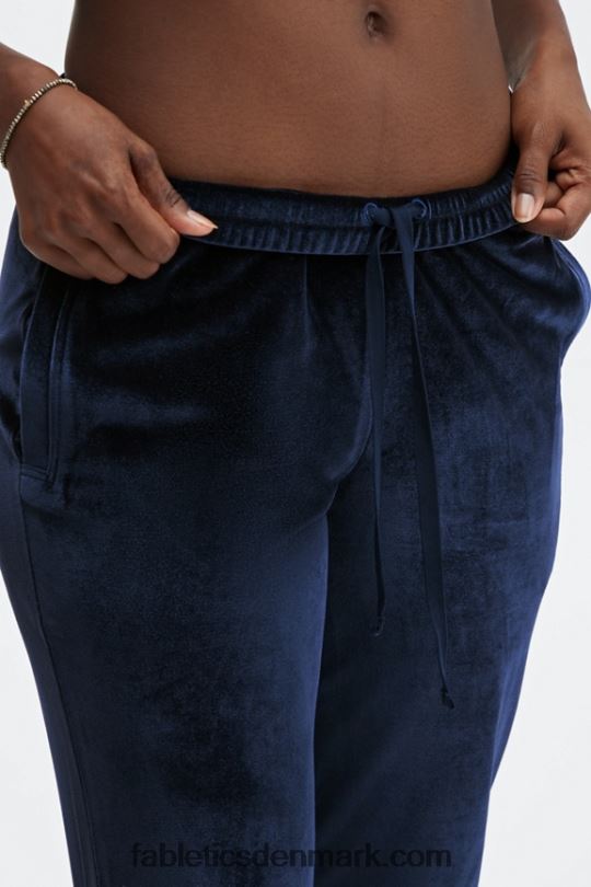 Fabletics Kvinder luksus jogger i velour PNX2T147 periwinkle punch/græsgrøn