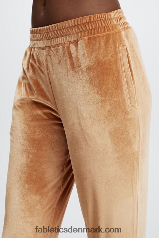 Fabletics Kvinder luksus jogger i velour PNX2T148 periwinkle punch/græsgrøn