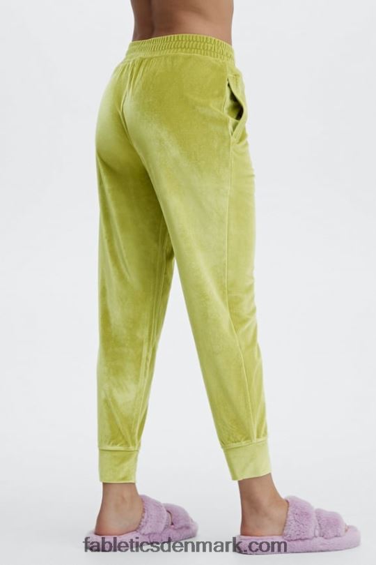 Fabletics Kvinder luksus jogger i velour PNX2T149 blød-hvid/marine pæon