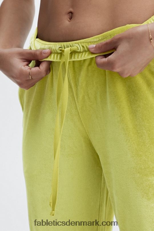 Fabletics Kvinder luksus jogger i velour PNX2T149 blød-hvid/marine pæon