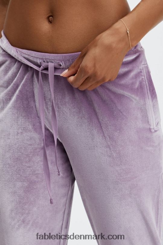 Fabletics Kvinder luksus jogger i velour PNX2T150 falmet oliven/lyserød punch