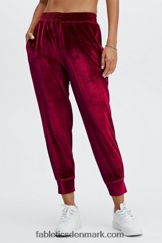 Fabletics Kvinder luksus jogger i velour PNX2T151 tåget lilla