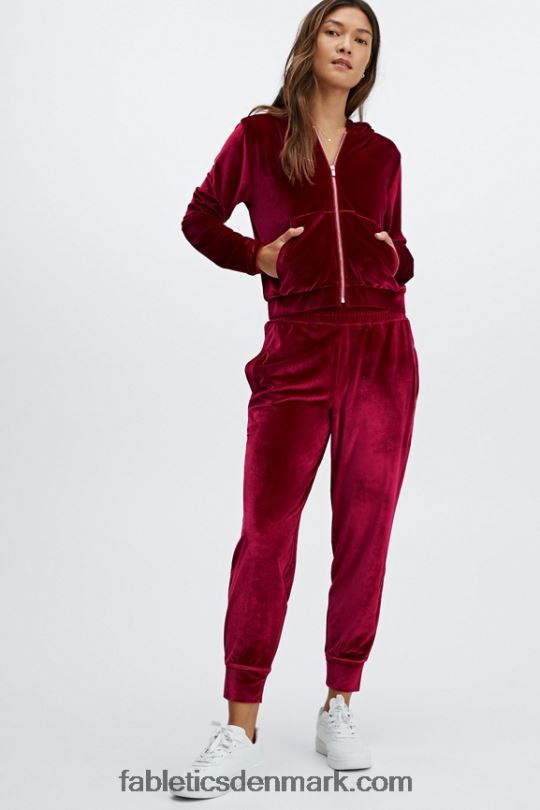 Fabletics Kvinder luksus jogger i velour PNX2T151 tåget lilla